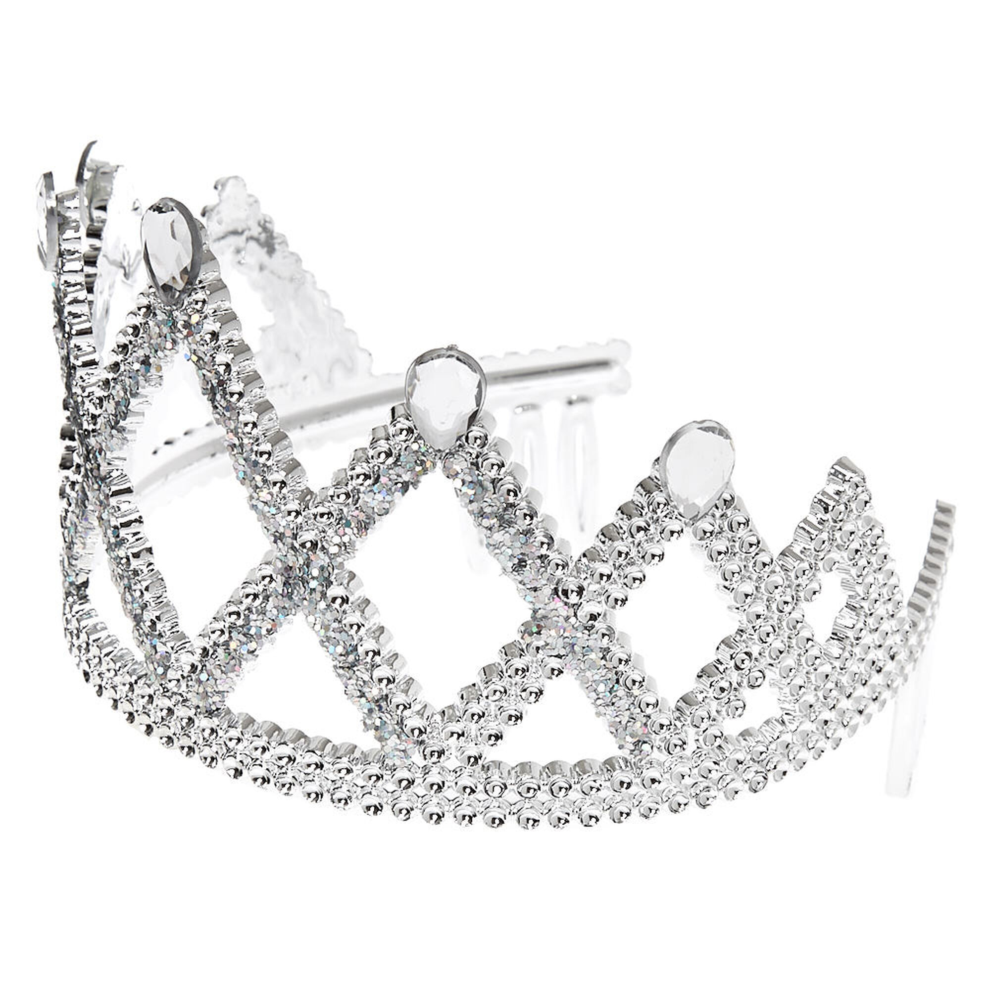 View Claires Club Glitter Princess Tiara Silver information