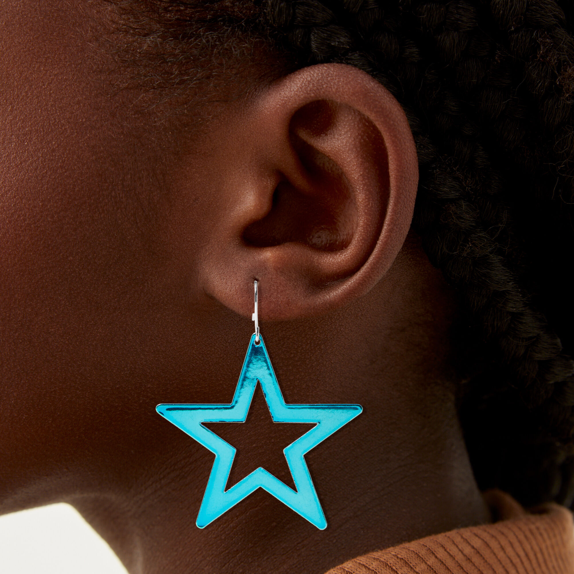 Blue star outlet earrings