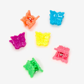 Mini pinces &agrave; cheveux papillon fluo Claire&#39;s&nbsp;Club - Lot de 12,