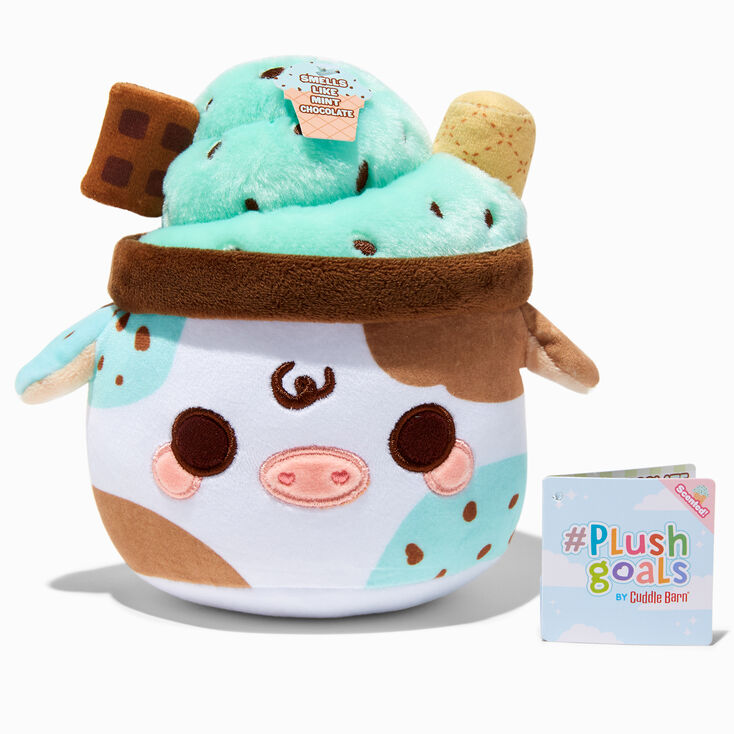 &#35;Plush Goals by Cuddle Barn&reg; 7&#39;&#39; Mint Chocolate Mooshake Soft Toy,