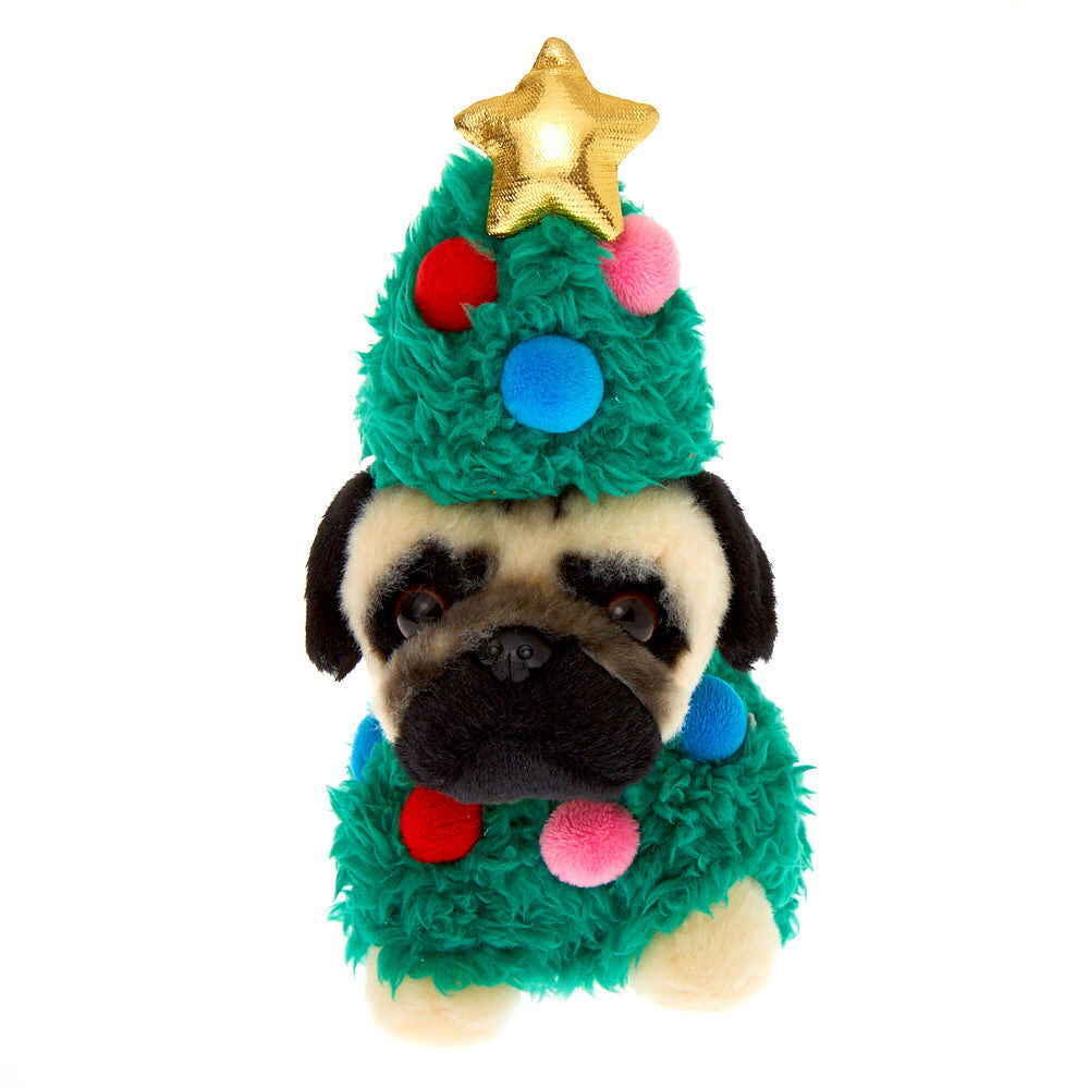 christmas pug teddy