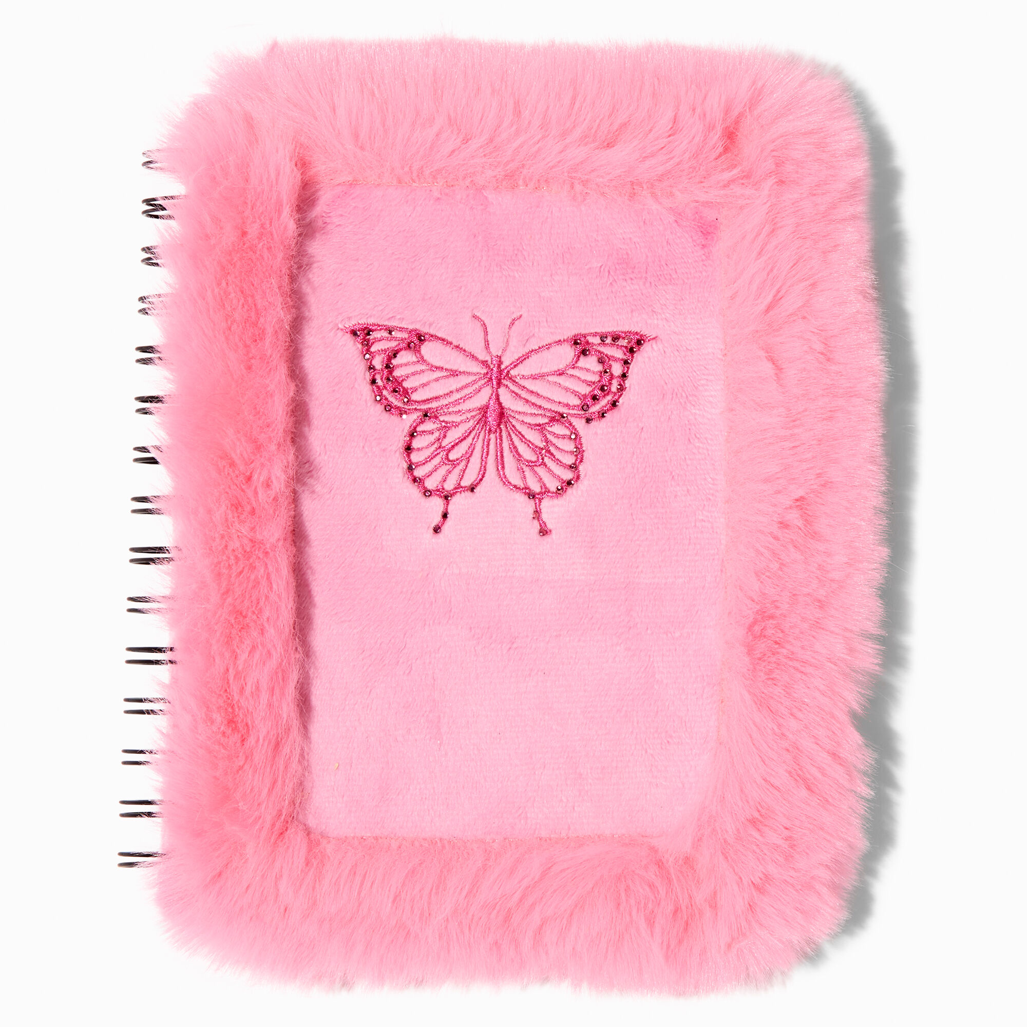 Cat, Cat Notebook, Cat Journal, Cat and Butterfly, Pink Journal