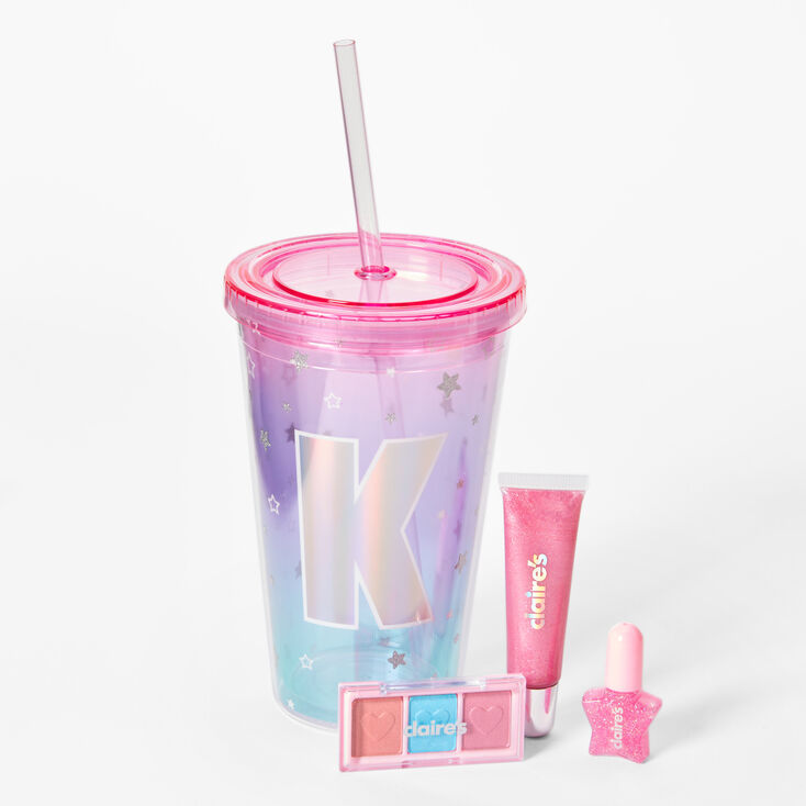 Initial Tumbler - Pink, K,