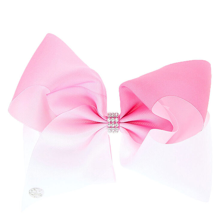 JoJo Siwa Large White &amp; Pink Ombre Signature Hair Bow,