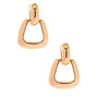 Gold-tone Door Knocker 1&quot; Clip-On Drop Earrings,