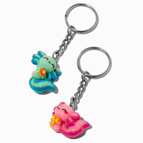 Rainbow Axolotl Best Friends Keyrings - 5 Pack,