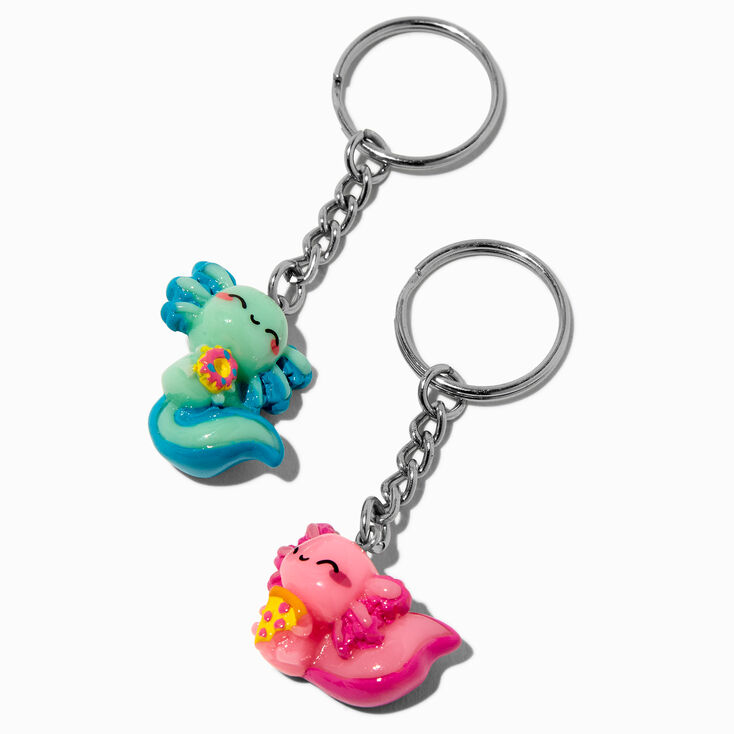 Rainbow Axolotl Best Friends Keychains - 5 Pack,