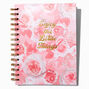 Cahier &agrave; spirales floral rose &laquo;&nbsp;Enjoy The Little Things&nbsp;&raquo;,