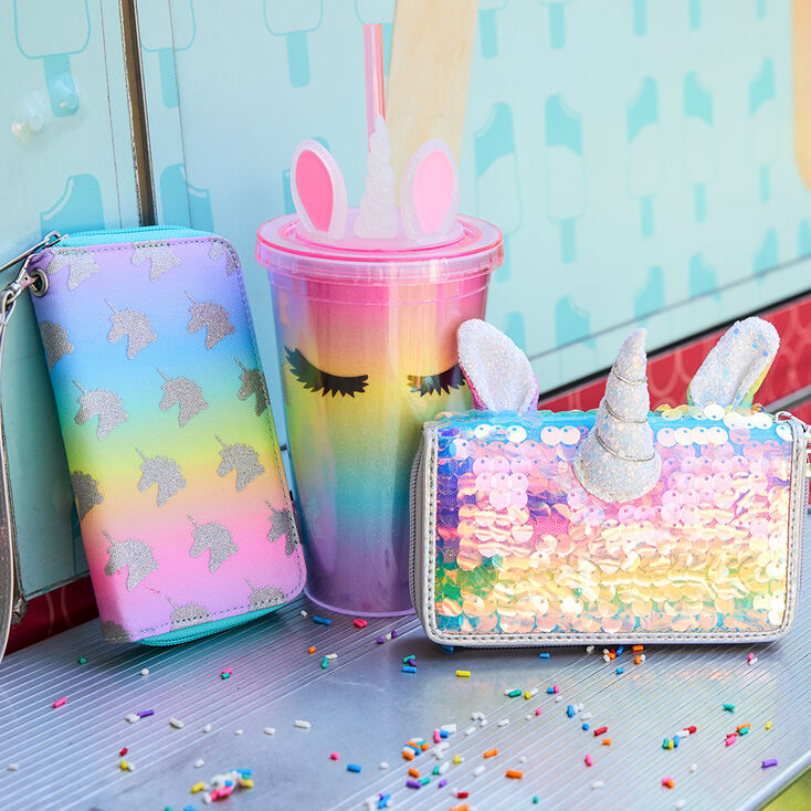 Gobelet licorne arc-en-ciel,