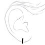 Black Titanium 7MM Mini Hoop Earrings,
