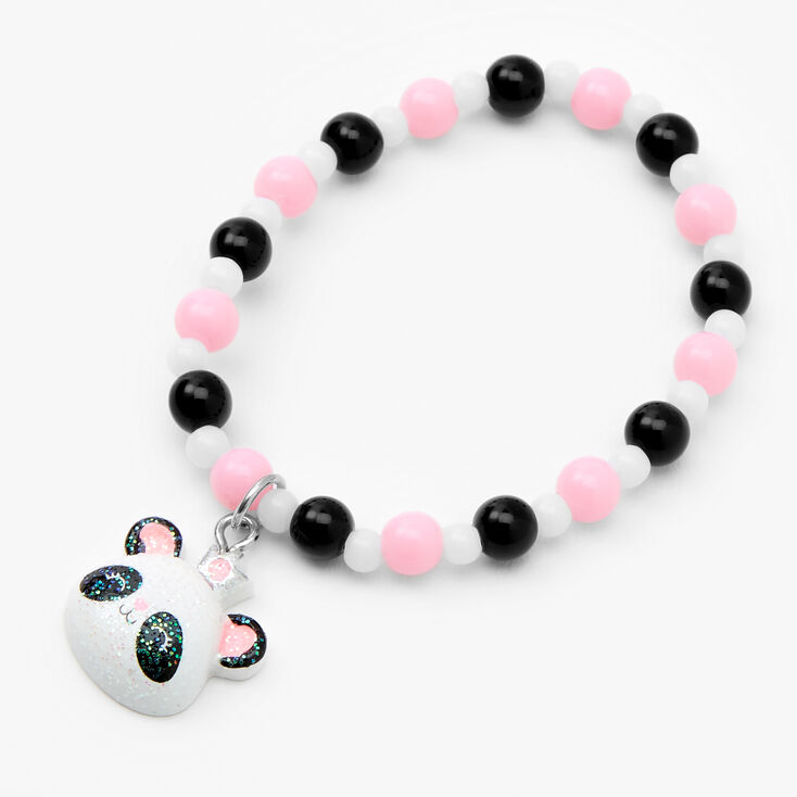 Claire&#39;s Club Glitter Panda Beaded Jewellery Set - 2 Pack,