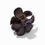 Brown &amp; Black Lined Flower Hair Claw ,