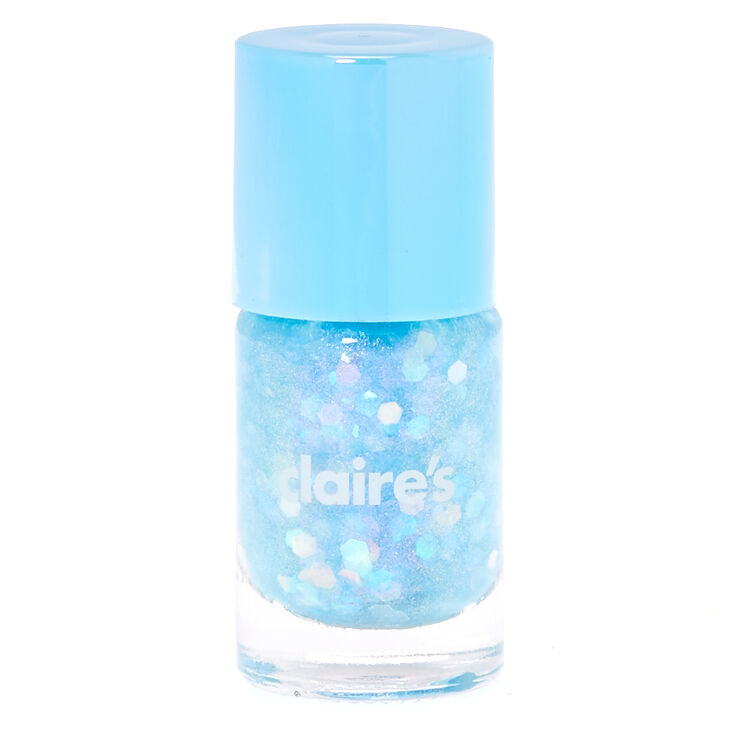 Vernis &agrave; ongles paillet&eacute; - Bleu pastel,