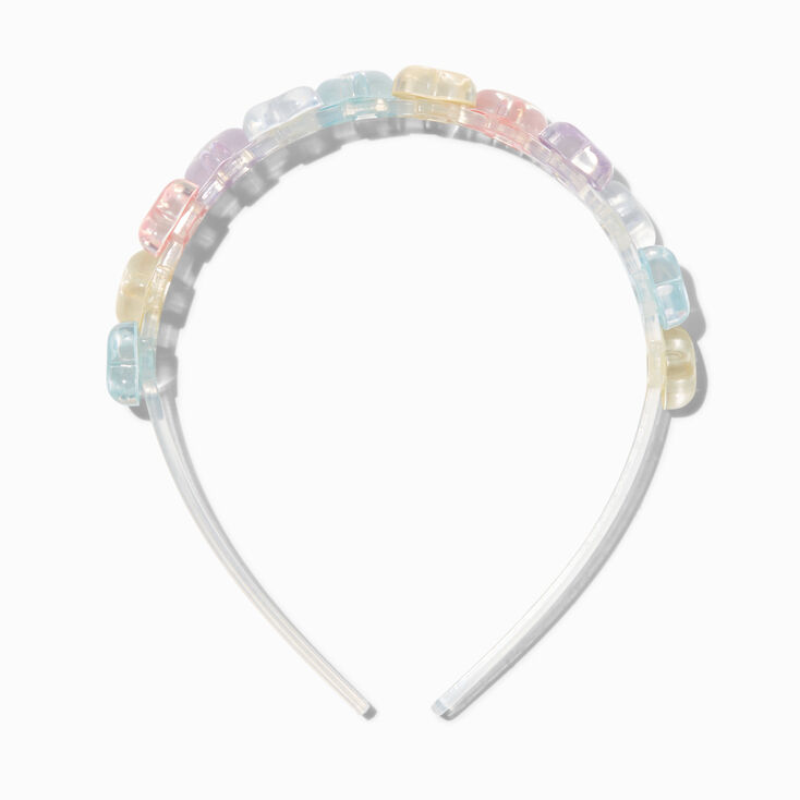 Colorful Puffy Heart Headband,
