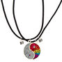 Best Friends Glitter Yin Yang Pendant Necklaces - 2 Pack,