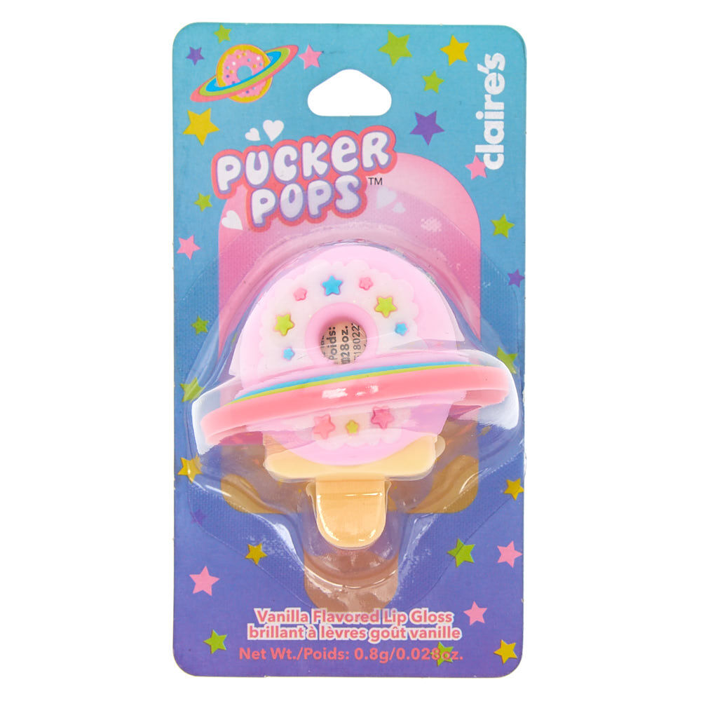 Pucker Pops Donut Planet Lip Gloss - Vanilla,