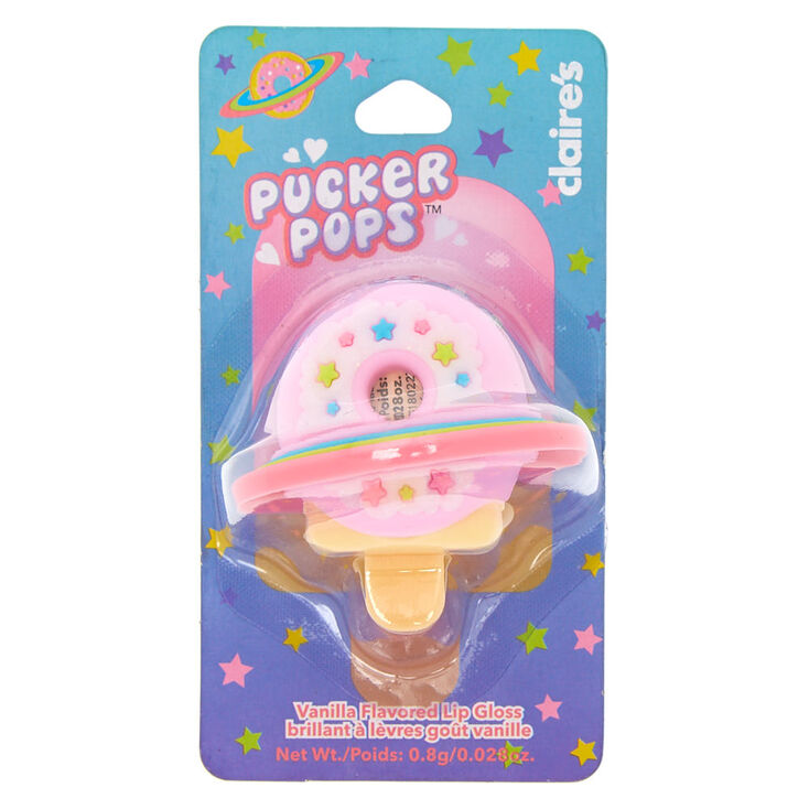 Pucker Pops Donut Planet Lip Gloss - Vanilla,