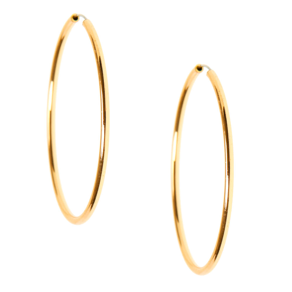 Gold Graduated Hoop Earrings - 3 Pack,