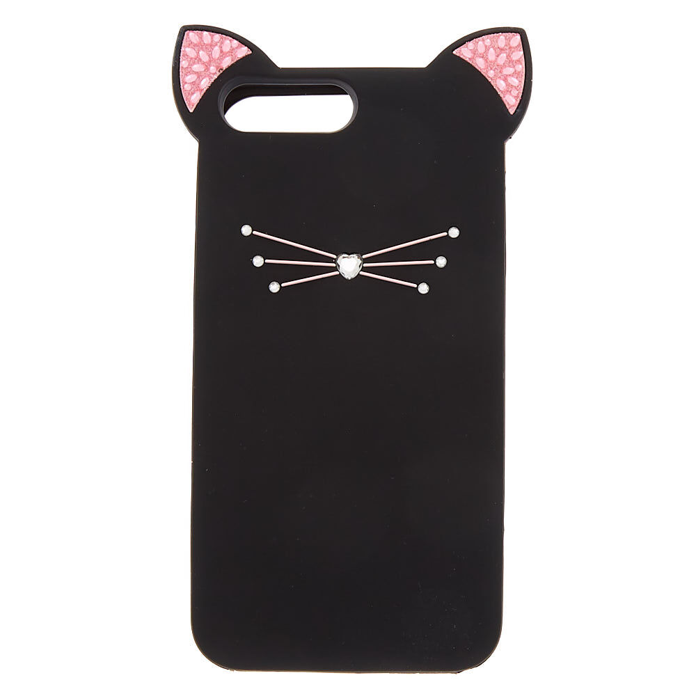 coque iphone 7 chat noir et blanc