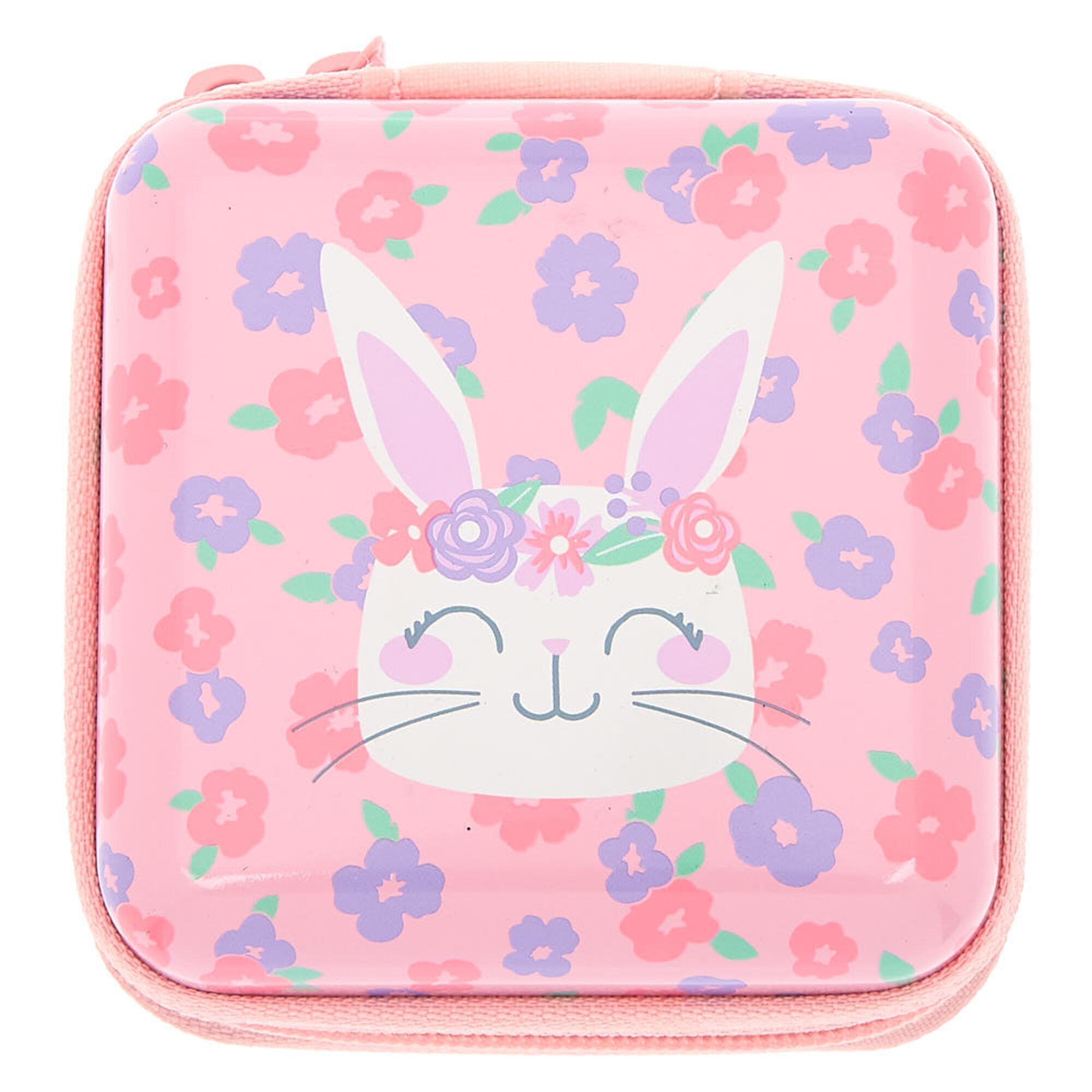 Claire's Club Floral Bunny Makeup & Tin Set - Pink,