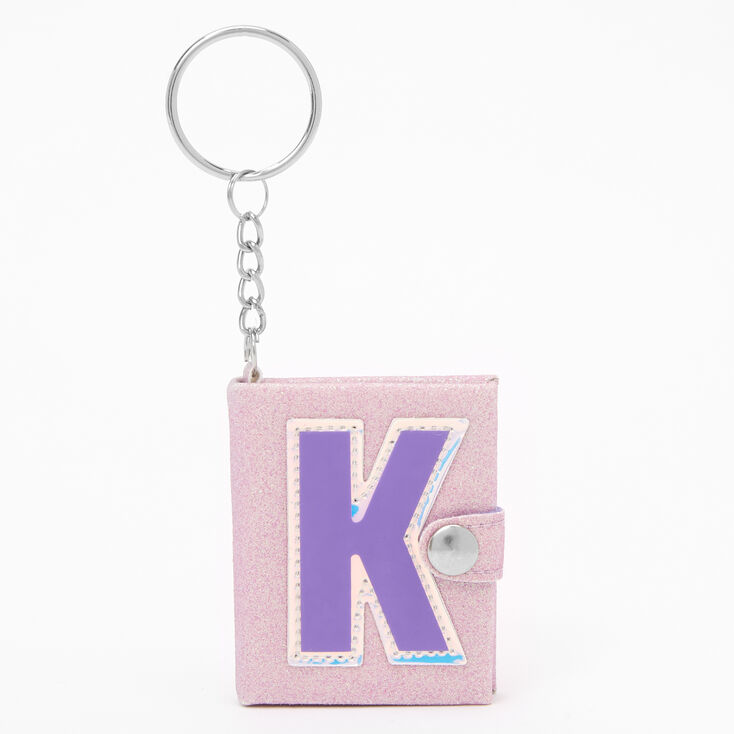 Claire's Porte-clés mini journal intime à initiale - K