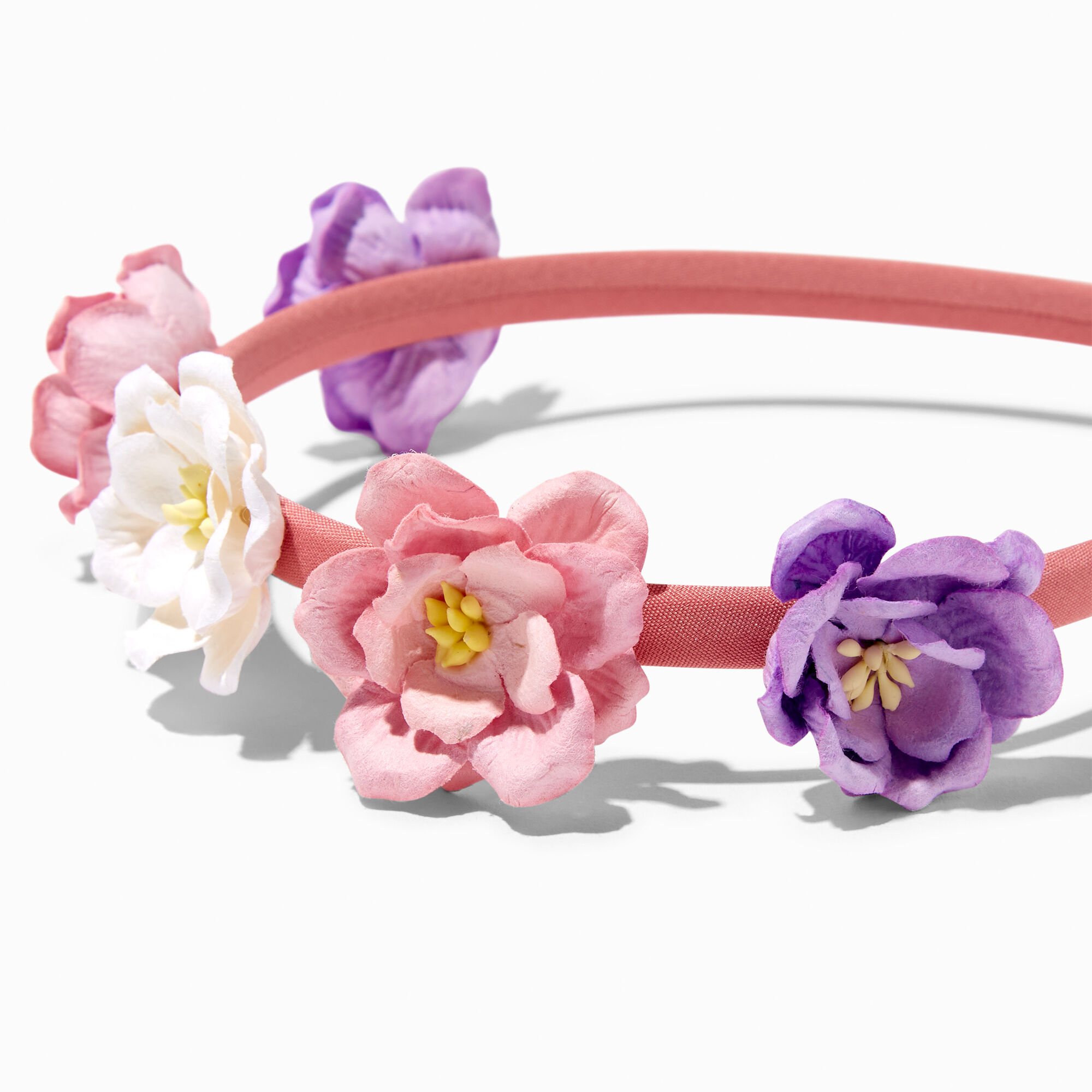 Claire s Club Dainty Flower Pink Headband Claire s US