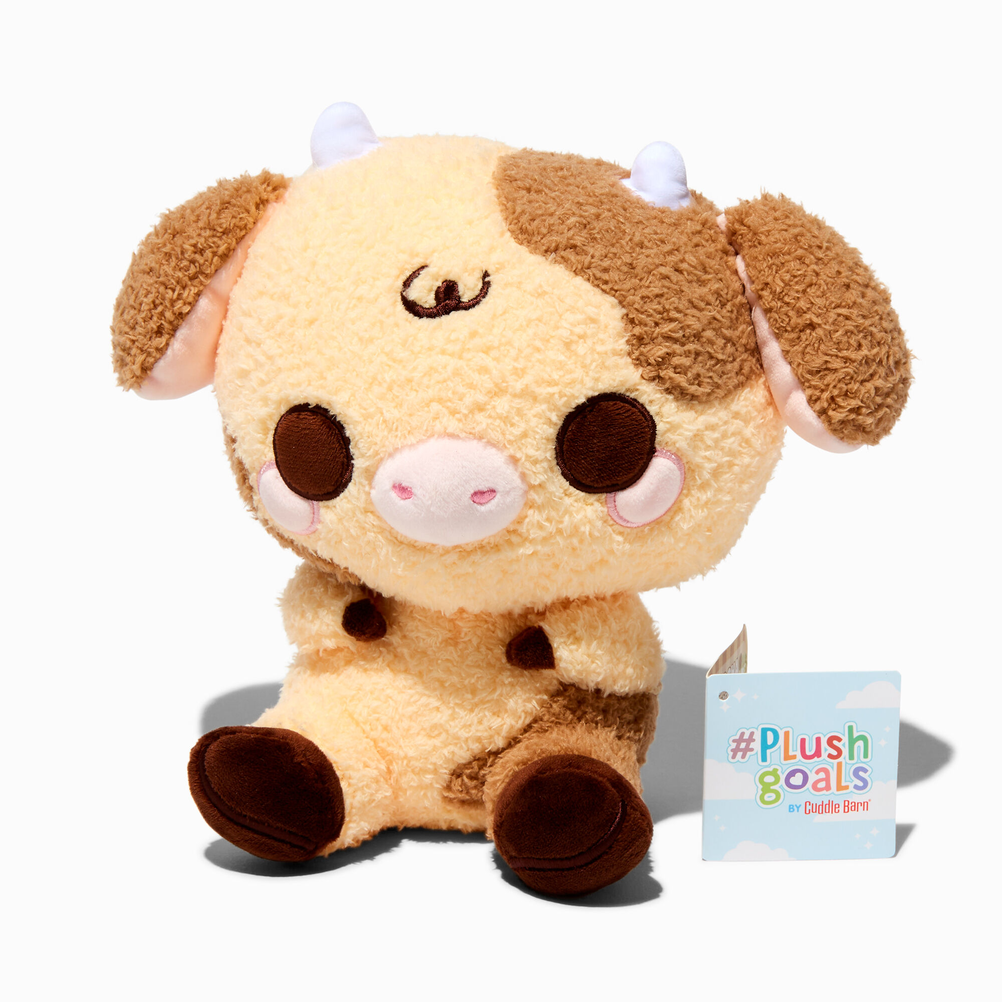 View Claires plush Goals By Cuddle Barn 10 Moocha Cow Soft Toy information