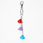 Triple Mushroom Charm Keychain,