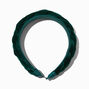 Emerald Green Braided Velvet Headband,