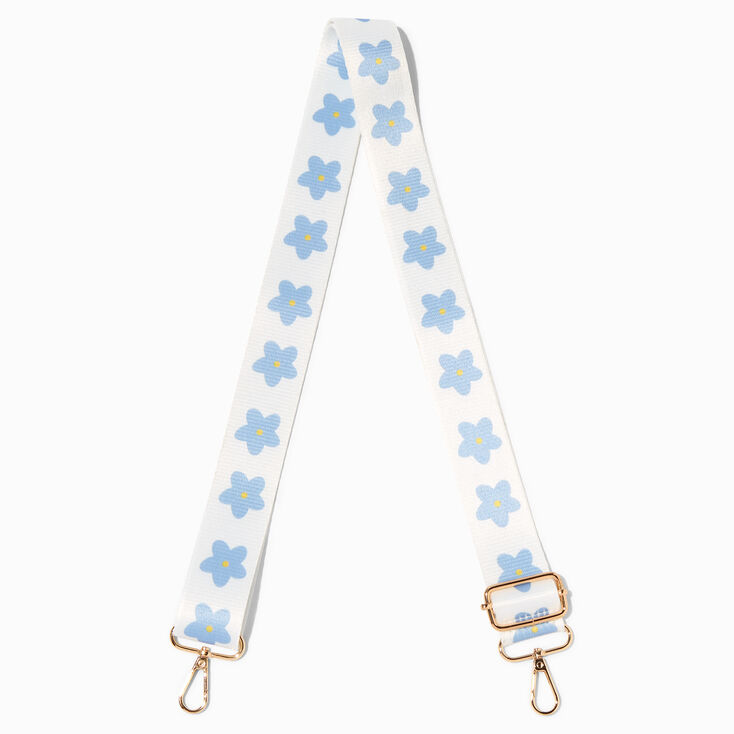 Blue Daisy Crossbody Bag Strap,