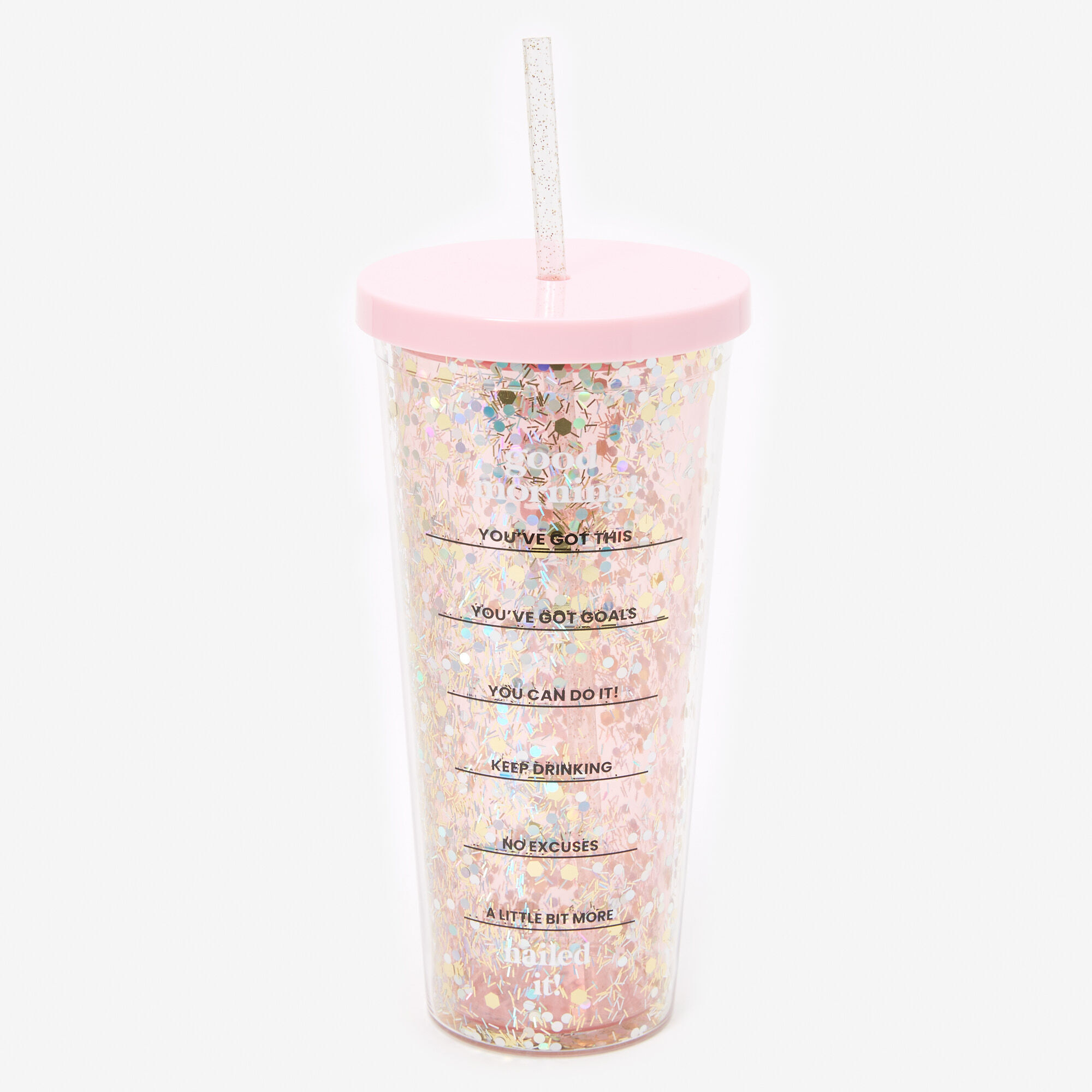 Water Goals Glitter Tumbler,