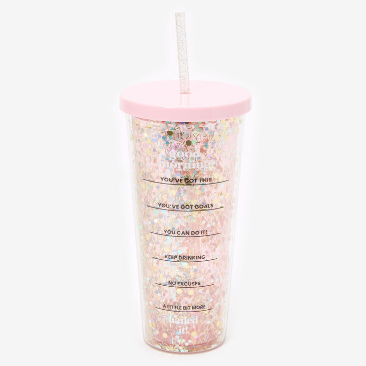 Water Goals Glitter Tumbler