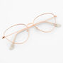 Rose Gold Cat Eye Clear Lens Frames,