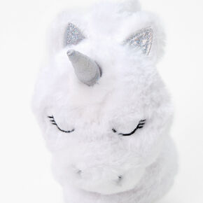 Glitter 3D Unicorn Earmuffs - Ivory,