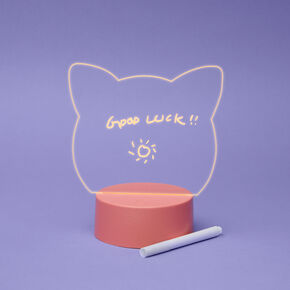 Cat-Shaped Light-Up Dry Erase Board,