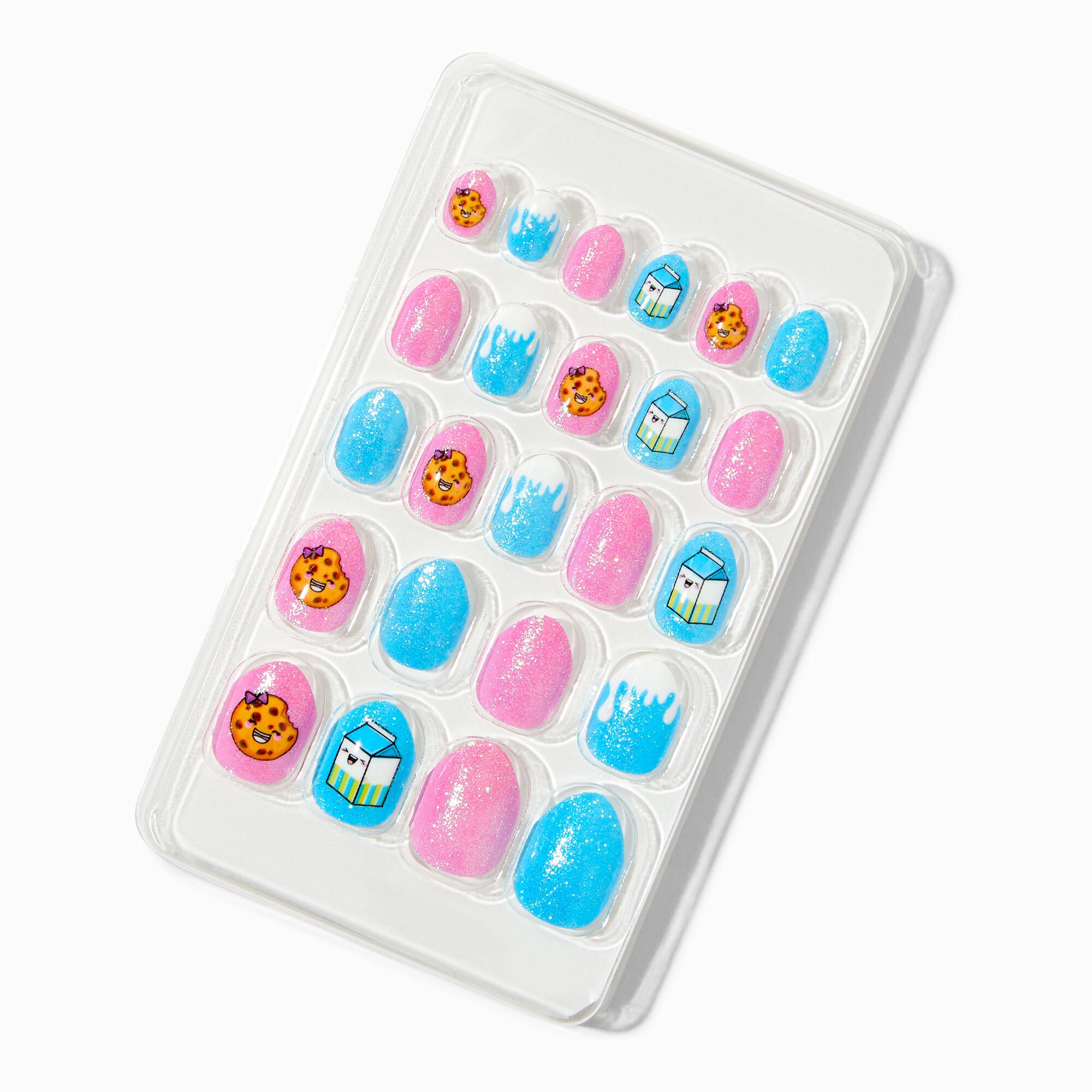 Milk 'N Cookies Stiletto Press On Vegan Faux Nail Set - 24 Pack,