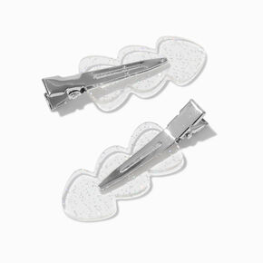 Barrettes de coiffure sans frisottis transparentes - Lot de 2,
