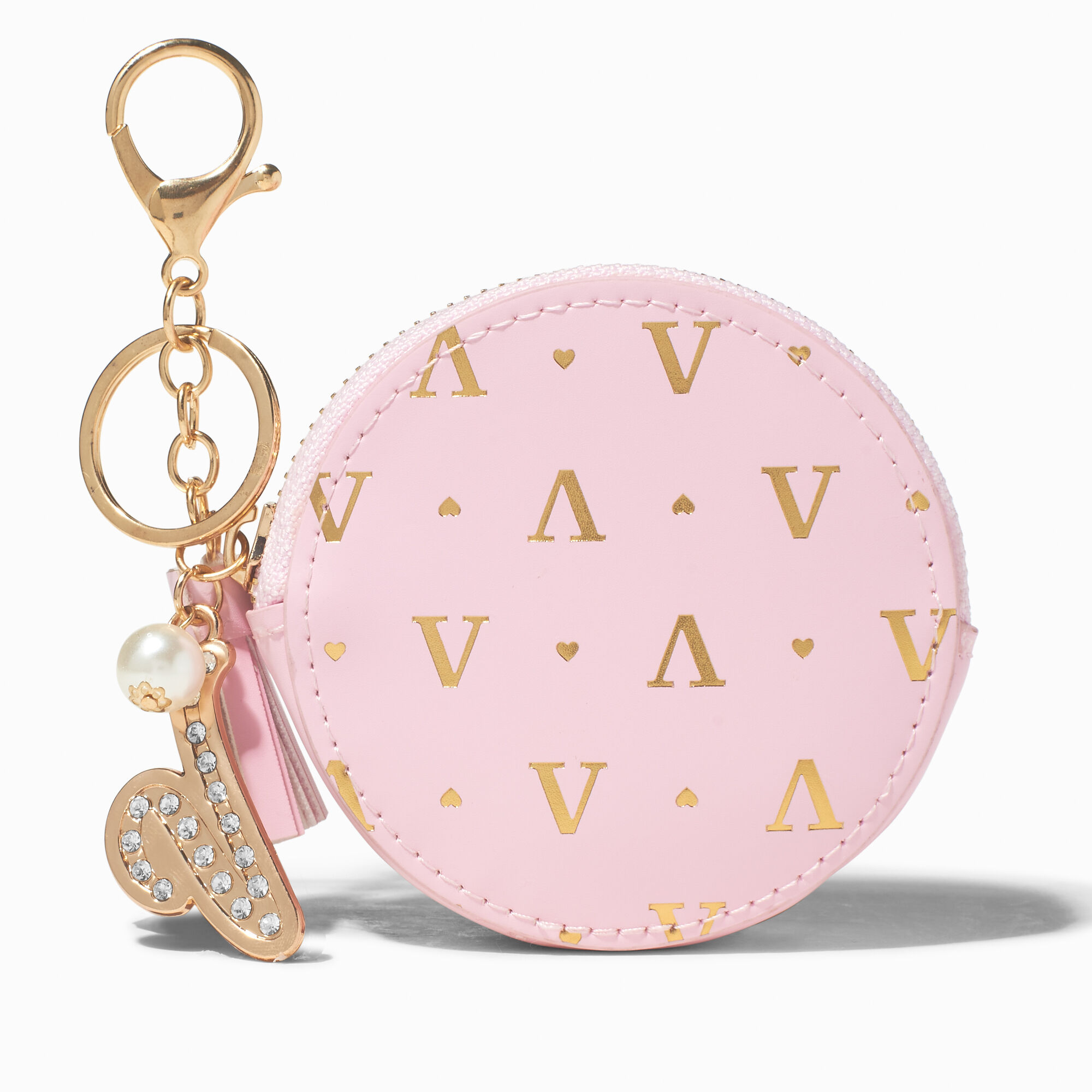 View Claires en Initial Coin Purse V Gold information