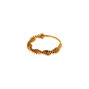 Gold Sterling Silver 22G Rope Hoop Nose Ring,