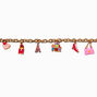 Pink Girly Charm Bracelet,