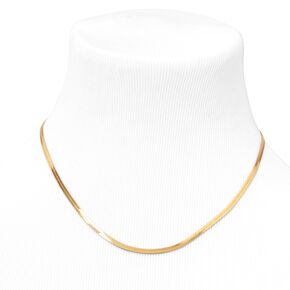 18ct Gold Plated Refined Snake Chain Necklace,