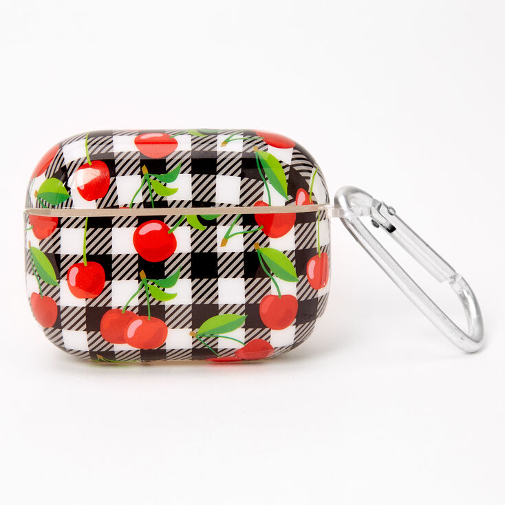 Gingham Cherry Earbud Case Cover - Compatible with Apple AirPods&reg;,