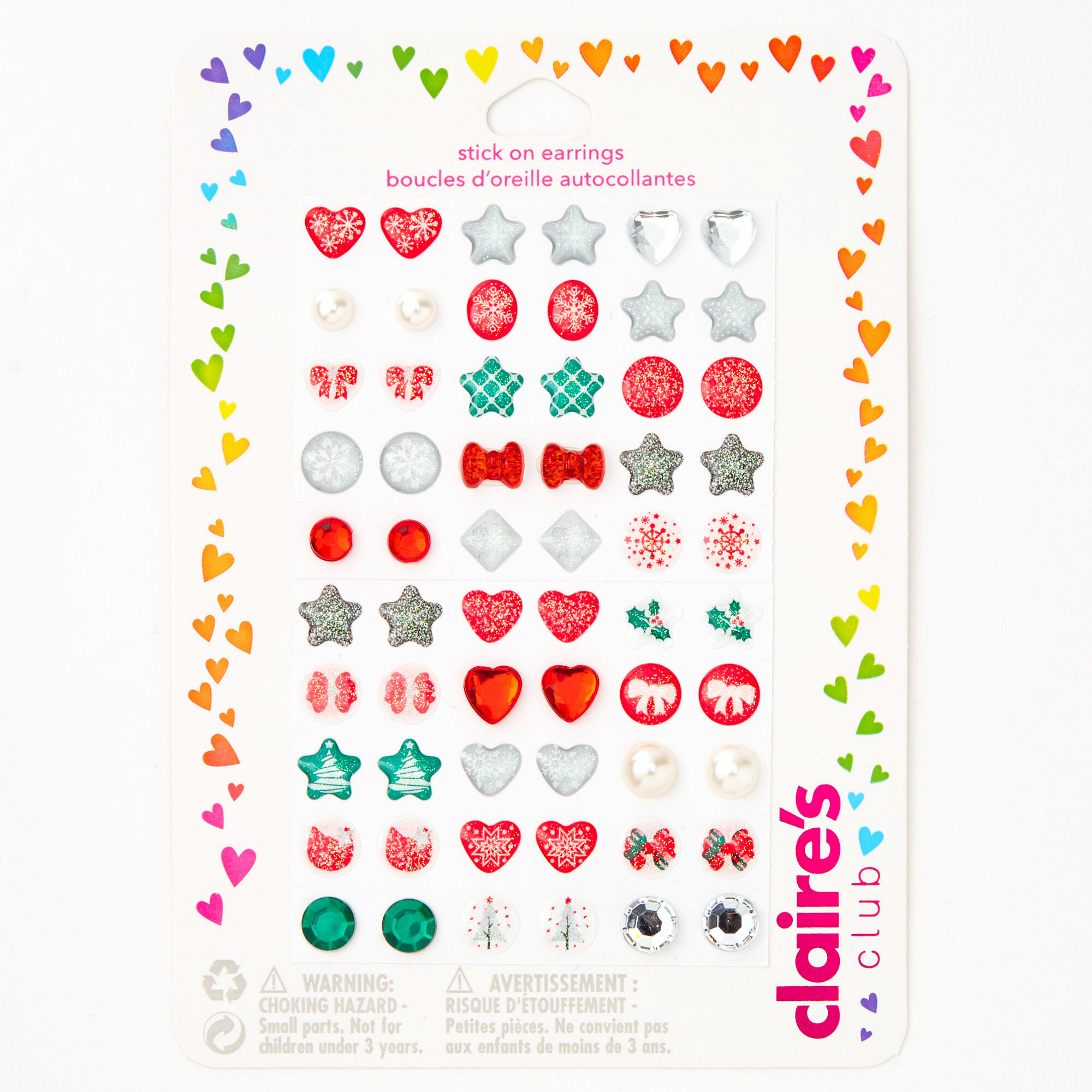 Claire's holiday store earrings