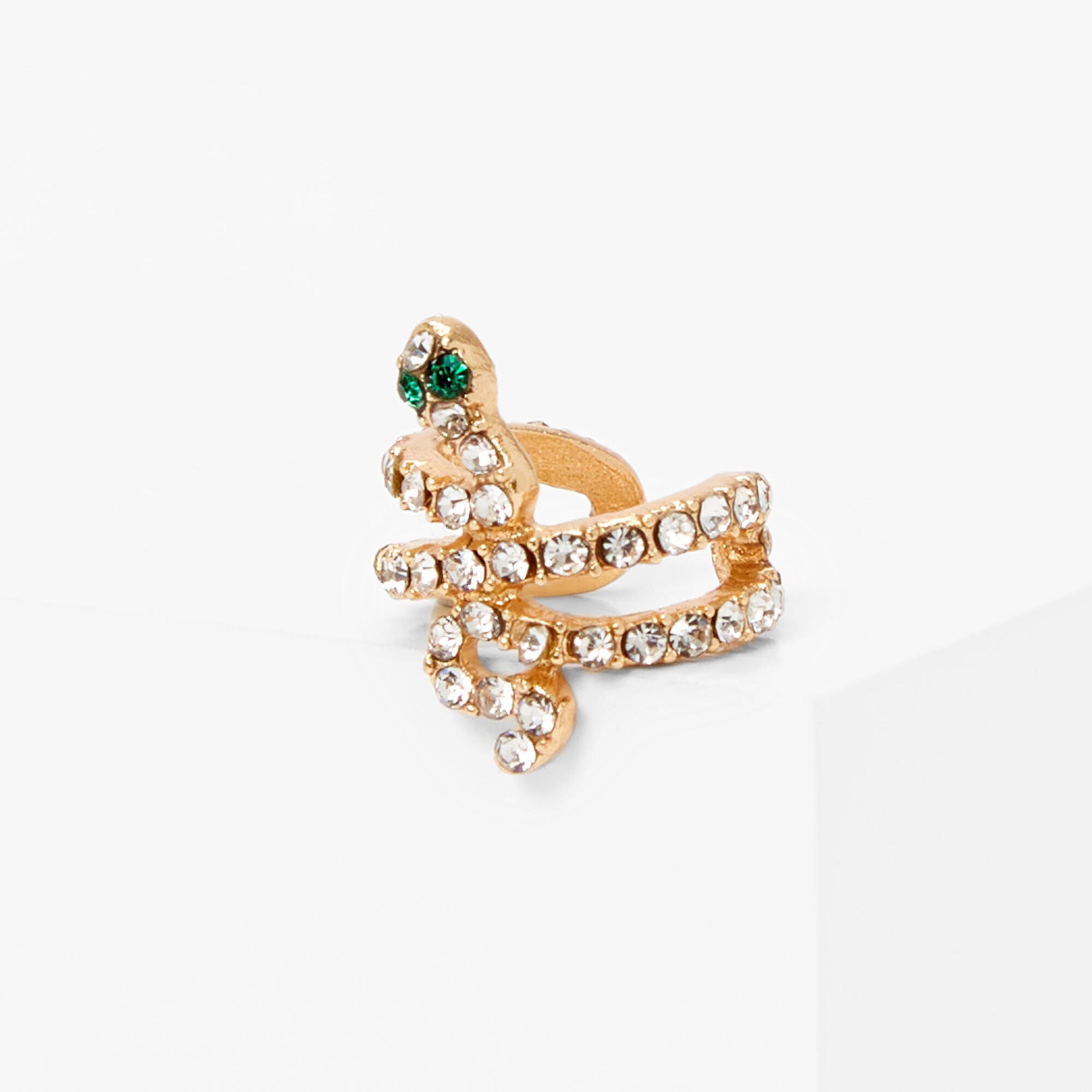 Claire's Manchette d'oreille serpent ornementée couleur dorée