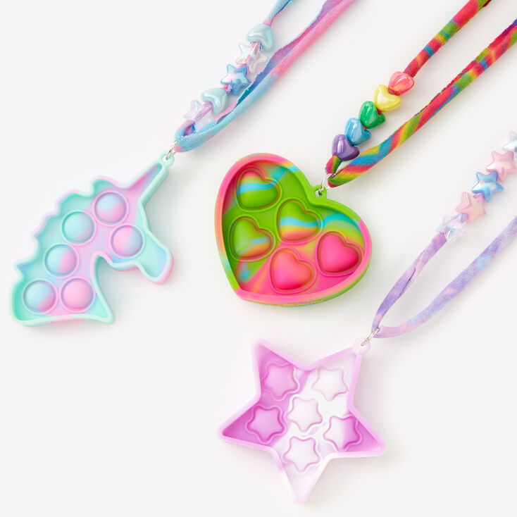 Pop Fashion Poppers Necklace Fidget Toy - Styles May Vary,