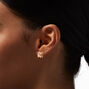 Gold Filigree Butterfly Clip-On Stud Earrings,