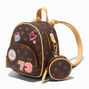 Brown Status Icons Backpack,