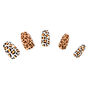 Leopard Coffin Faux Nail Set - 24 Pack,