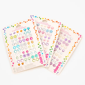 Claire&#39;s Club Stick On Earrings Bundle - 3 Pack,