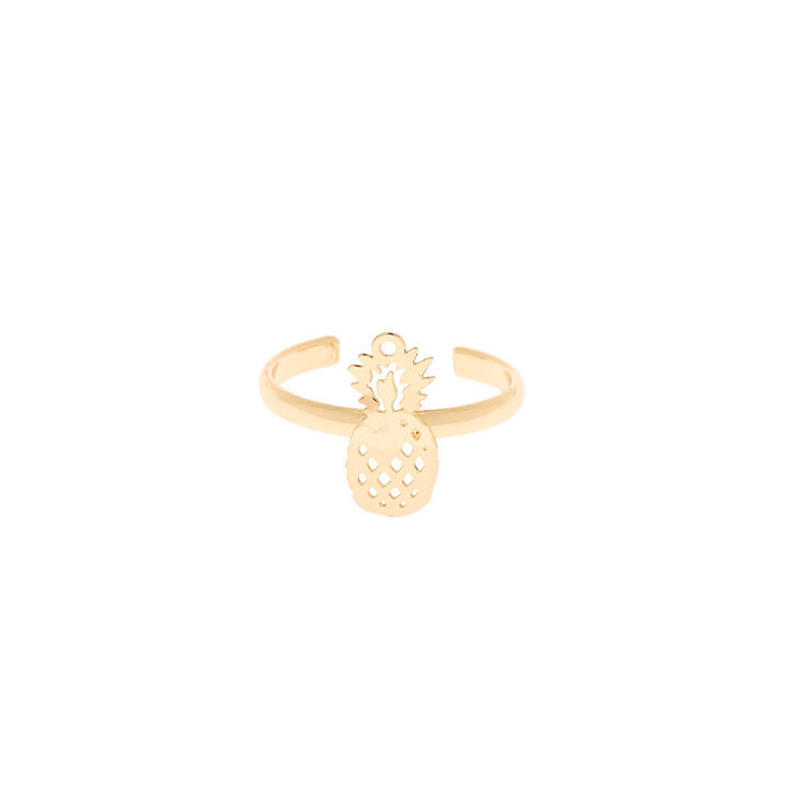 Gold Pineapple Toe Ring,